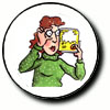 woman reading pesticide label
