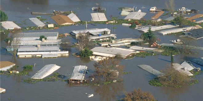 flooded homes